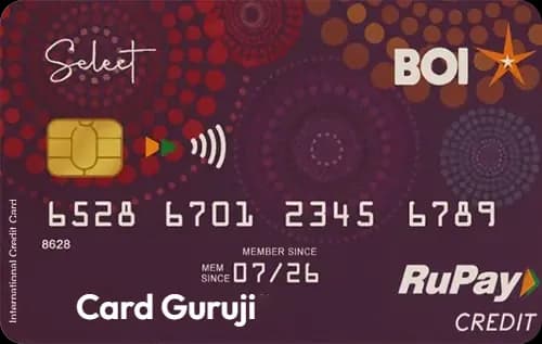 Bank of India RuPay Select Credit Card